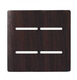 Placa 4x4 4 Interruptor - Novara Especiais Tabaco